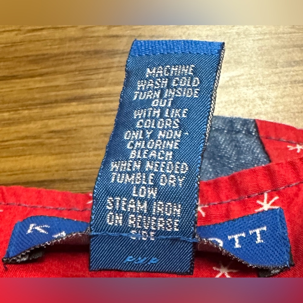 Karen Scott Sport Blue Jean Patriotic Themed Holiday 3-Button Vest Women’s Sz XL - Picture 6 of 11